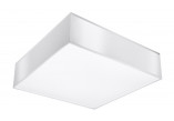 Plafon Sollux Ligthing Horus 25, štvorcová, 25cm, E27 1x60W, šedý