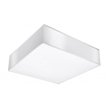 Plafon Sollux Ligthing Horus 25, štvorcová, 25cm, E27 1x60W, šedý