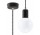 Lampa Závěsná Sollux Ligthing Edison, 8cm, E27 1x60W, czarno/biela