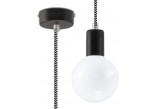 Lampa Závěsná Sollux Ligthing Edison, 8cm, E27 1x60W, fioletowa