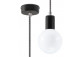 Lampa Závěsná Sollux Ligthing Edison, 8cm, E27 1x60W, fioletowa