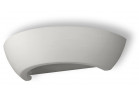 Nástenné svietidlo keramický Sollux Ligthing Oskar, 33cm, E27 1x60W, biely