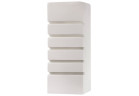 Nástenné svietidlo keramický Sollux Ligthing Samir, 25cm, E27 1x60W, biely