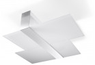 Plafon Sollux Ligthing Massimo, 50cm, E27 2x60W, chróm/biely