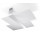 Plafon Sollux Ligthing Massimo, 50cm, E27 2x60W, chróm/biely