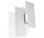 Nástenné svietidlo Sollux Ligthing Fabiano, 37cm, E27 2x60W, chróm/biely