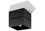 Nástenné svietidlo Sollux Ligthing Lobo, 10cm, štvorcová, G9 1x40W, čierna