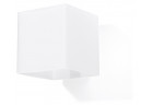 Nástenné svietidlo Sollux Ligthing Rico, 10cm, štvorcová, G9 1x40W, biely