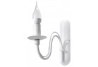 Nástenné svietidlo Sollux Ligthing Minerwa, 25cm, E14 1x40W, biely
