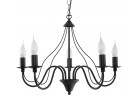 Żyrandol Sollux Ligthing Minerwa 5, 60cm, E14 5x40W, čierna