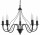 Żyrandol Sollux Ligthing Minerwa 5, 60cm, E14 5x40W, čierna