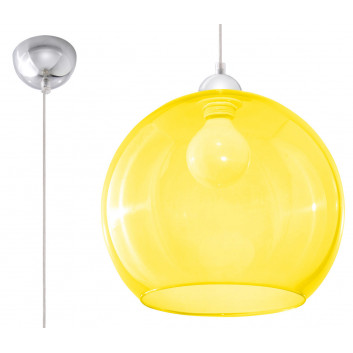 Lampa Závěsná Sollux Ligthing Ball, 30cm, E27 1x60W, niebieski