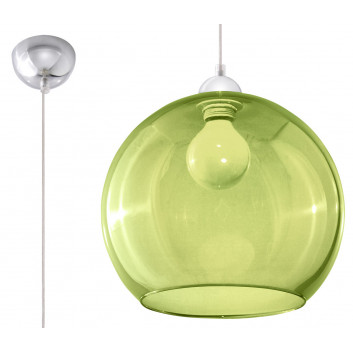 Lampa Závěsná Sollux Ligthing Ball, 30cm, E27 1x60W, červený