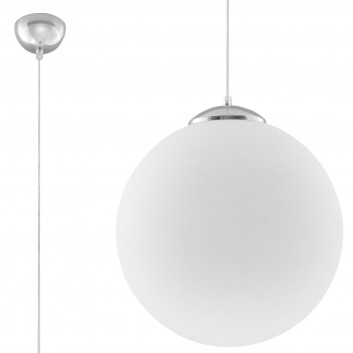 Lampa Závěsná Sollux Ligthing Ugo 20, 20cm, E27 1x60W, biely