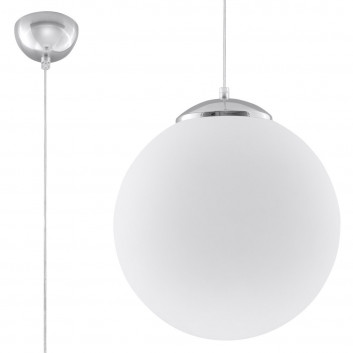 Lampa Závěsná Sollux Ligthing Ugo 30, 30cm, E27 1x60W, biely