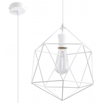 Lampa Závěsná Sollux Ligthing Gaspere, 25cm, E27 1x60W, miedź