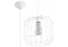 Lampa Závěsná Sollux Ligthing Celta, 25cm, E27 1x60W, biely