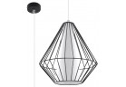 Lampa Závěsná Sollux Ligthing Demi, 28cm, E27 1x60W, čierna