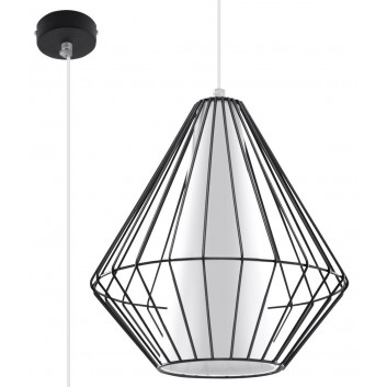 Lampa Závěsná Sollux Ligthing Demi, 28cm, E27 1x60W, biely