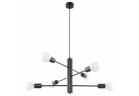 Żyrandol Sollux Ligthing Duomo 6, 60cm, E27 6x60W, čierna
