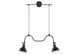 Lampa Závěsná Sollux Ligthing Mare 1, 25cm, E27 1x60W, čierna