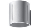 Nástenné svietidlo Sollux Ligthing Inez, 10cm, okrúhly, GU10 1x40W, šedý