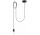 Lampa Závěsná Sollux Ligthing Edison 1, E27 1x60W, čierna