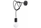 Nástenné svietidlo Sollux Ligthing Edison, E27 1x60W, čierna