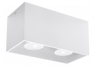 Plafon Sollux Ligthing Quad Maxi, 20cm, GU10 2x6W LED, biely