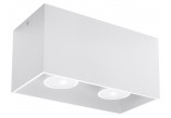 Nástenné svietidlo Sollux Ligthing Frost, 42cm, G9 2x40W, biely