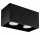 Plafon Sollux Ligthing Quad Maxi, 20cm, GU10 2x6W LED, čierna