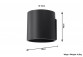 Plafon Sollux Ligthing Orbis 1, 10cm, okrúhly, GU10 1x40W, čierna