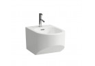 Bidet závesné Laufen Sonar, 54x37cm, s otvorom na batérie, biely