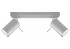 Plafon Sollux Ligthing Ring 2, 8x30cm, 2xGU10 LED 6W, šedý