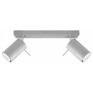 Nástenné svietidlo Sollux Ligthing Ring 1, 8x15cm, 1xGU10 LED 6W, šedý