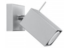 Nástenné svietidlo Sollux Ligthing Merida 1, 8x15cm, 1xGU10 LED 6W, šedý