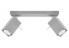 Plafon Sollux Ligthing Merida 2, 8x30cm, 2xGU10 LED 6W, šedý
