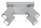 Plafon Sollux Ligthing Merida 4, 25x25cm, 4xGU10 LED 6W, šedý