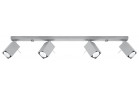 Plafon Sollux Ligthing Merida 4L, 8x80cm, 4xGU10 LED 6W, šedý