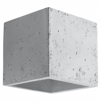 Nástenné svietidlo Sollux Ligthing Orbis, 12cm, beton, okrúhly, 1xG9 LED 4,5W, šedý