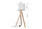 Lampa na postavení Sollux Ligthing Legno 1, 35x80cm, 1xE27 60W, naturalne drevo, biely