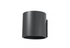 Nástenné svietidlo Sollux Ligthing Orbis 1, 12cm, okrúhly, 1xG9 LED 4,5W, antracit