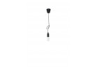 Lampa Závěsná Sollux Ligthing Diego 1, 9cm, 1xE27 60W, čierna