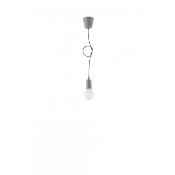 Lampa Závěsná Sollux Ligthing Diego 1, 9cm, 1xE27 60W, čierna