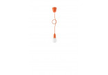 Lampa Závěsná Sollux Ligthing Diego 1, 9cm, 1xE27 60W, oranžový
