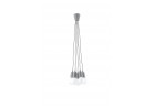Lampa Závěsná Sollux Ligthing Diego 5, 24cm, 5xE27 60W, šedý