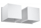 Nástenné svietidlo Sollux Ligthing Quad 2, 26cm, dvojitý, GU9 2x40W, biely