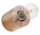Nástenné svietidlo Sollux Ligthing Salgado, 10cm, okrúhly, E27 1x60W, naturalne drevo
