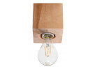 Plafon Sollux Ligthing Abel, 10cm, štvorcová, E27 1x60W, naturalne drevo