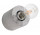 Nástenné svietidlo Sollux Ligthing Salgado, 10cm, okrúhly, beton, E27 1x60W, šedý